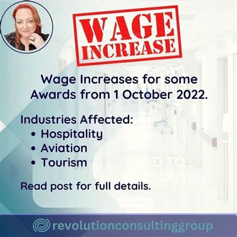 Sally Dillon On Instagram Wage Increases For Some Awards From 1