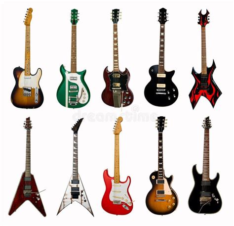 Collection Of Electric Guitars Stock Photo Image Of Telecaster Retro