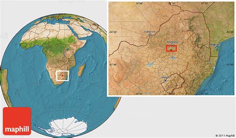 Satellite Location Map Of Booysens