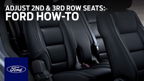 Adjusting 2nd And 3rd Row Seats Ford How To Ford Youtube