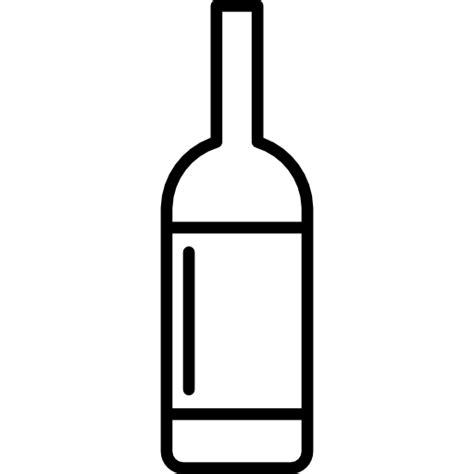 Wine Bottle With Label Special Lineal Icon