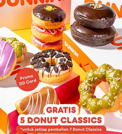 Promo Dunkin Donuts Edisi Juni 2024 Setiap Senin Ada Gratis 5 Donat Klasik Buat Anda