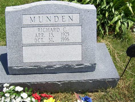 Richard C Dick Munden 1925 1996 Find A Grave Memorial