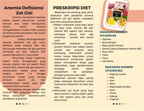 Leaflet Anemia Defisiensi Zat Gizi 2 Pdf