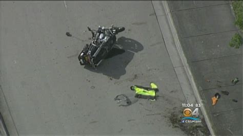 Doral Motorcycle Officer Airlifted To Jackson Memorial Hospital After