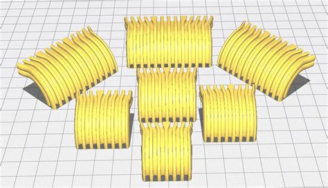 3d Printed Curved Cable Combs As Always You Always Think Youre The First To Make Something