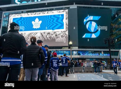 Inside Maple Leafs Square in-front of Scotiabank Arena on game day for ...