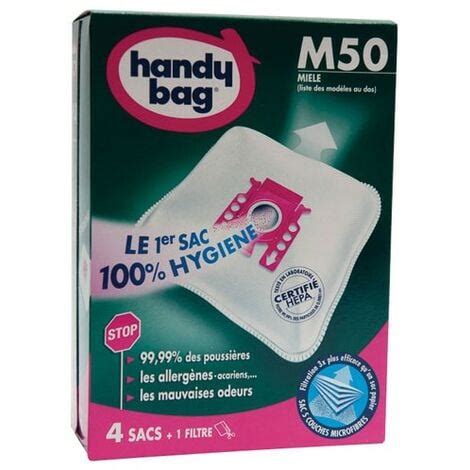 Handy Bag Lot De Sacs Aspirateur Non Tiss M Miele