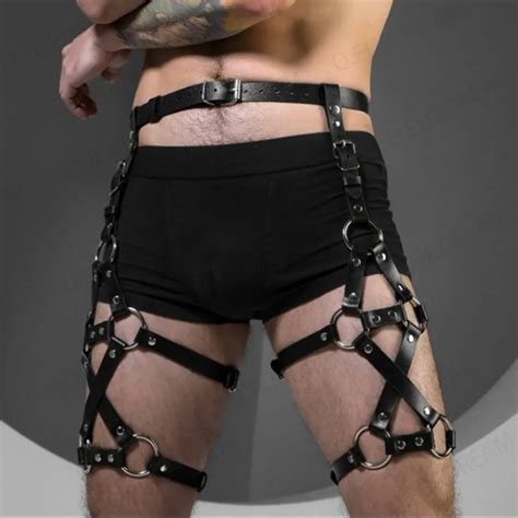 Mann Punk Sexy Bein Geschirr Pu Leder K Rper Bondage Dessous M Nnlich