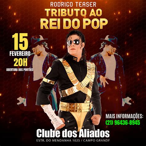 Rodrigo Teaser Tributo Ao Rei Do Pop Em Londrina Evento ON