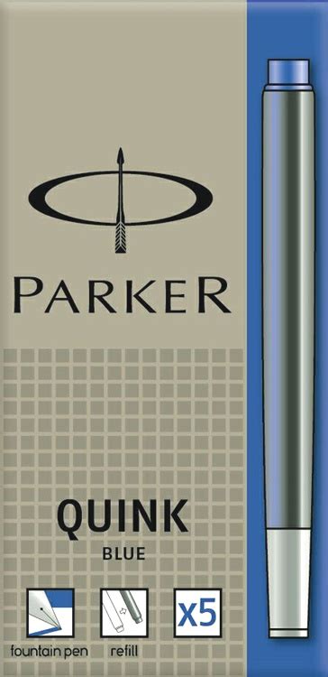 Картриджи стандартные с синими чернилами для перьевых ручек Parker, Z11 ...