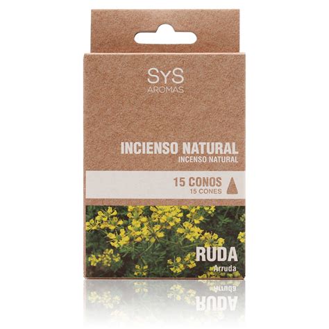 Incienso Natural Sys Conos Ruda Laboratorio Sys