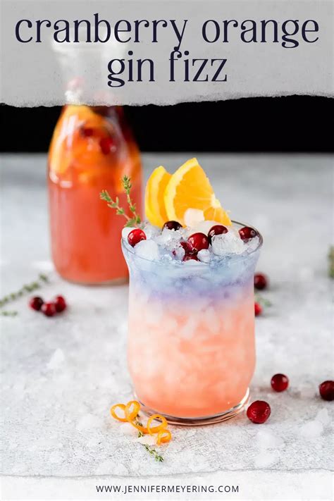 Cranberry Orange Gin Fizz Jennifer Meyering Artofit