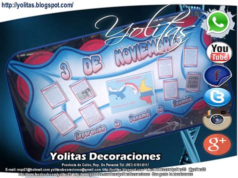 Yolitas Decoraciones Mural del 3 de noviembre Panamá