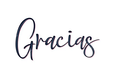 Premium Vector Gracias Calligraphy Spanish Text Lettering Postcard Design In Script Style