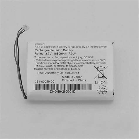 1880mAh Garmin 361 00059 00 Li ion Ersatz Akku passend für Garmin Zumo