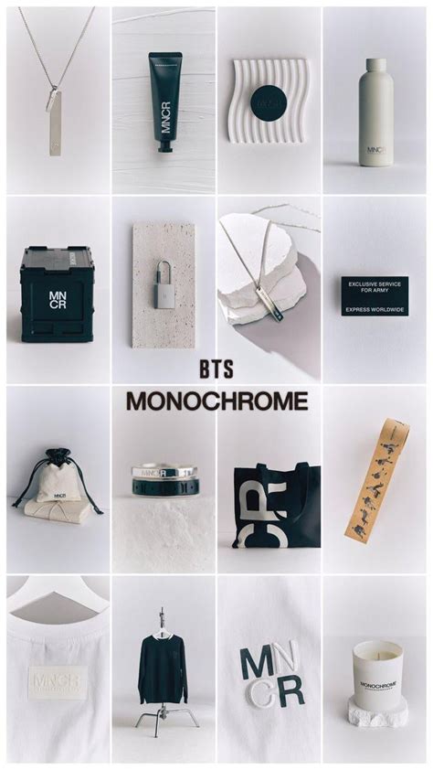 [HYBE MERCH] BTS MONOCHROME Merch. Coming soon to online stores ...