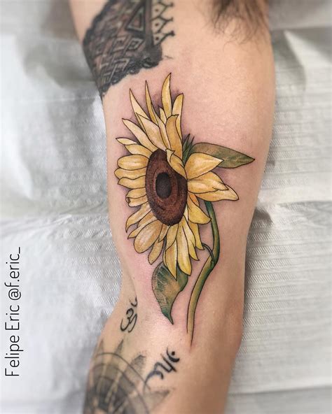 Girassol conheça a flor da felicidade Blog Tattoo2me Tatuagens de