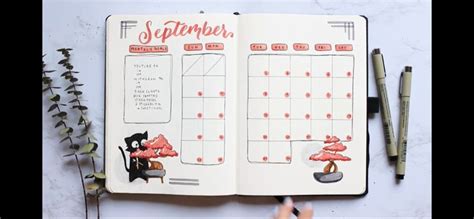 Calendar Pages Planner Ideas Journaling Bullet Journal Notebook