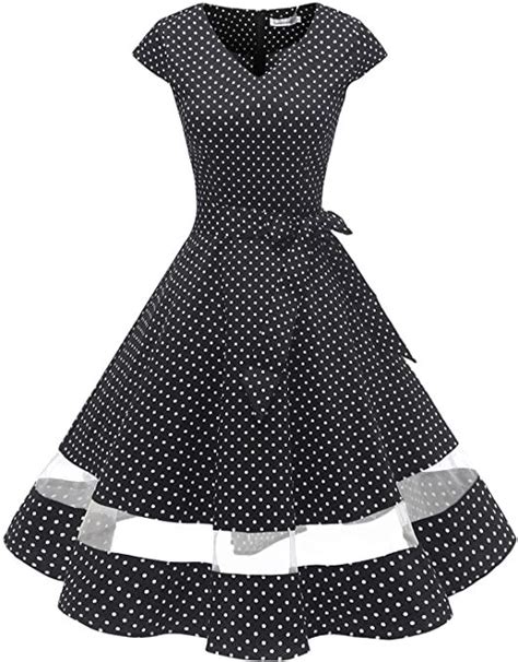 S Style Polka Dot Dresses For Women Rockabilly Dresses For Women