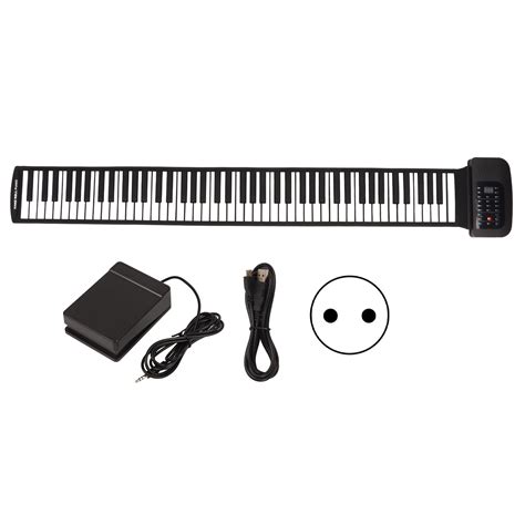 Gueiykk Roll Up Piano Keys Single Horn Bluetooth Midi Function