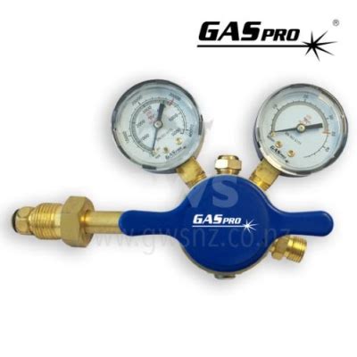 GASpro Regulator Argon Twin Gauge Side Inlet Global Welding Supplies