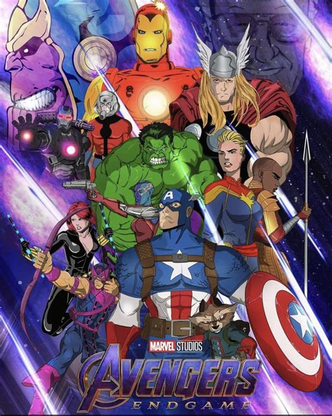 Avengers endgame poster in comic style! Art and colors by me : r/Marvel