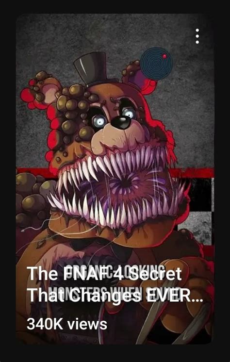 Saved You A Watch Gt On Twitter Nightmare From Fnaf 4 Is A Blank