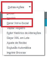 Rh Linha Protheus Taf Esocial Configura O Como Gerar Xml De