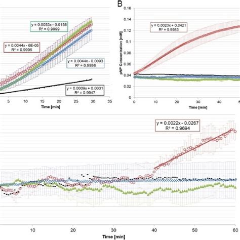 Enzyme Activity Curves Describing The Amount Of Pnp Released From The