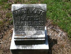 Mary Kate Harris M Morial Find A Grave