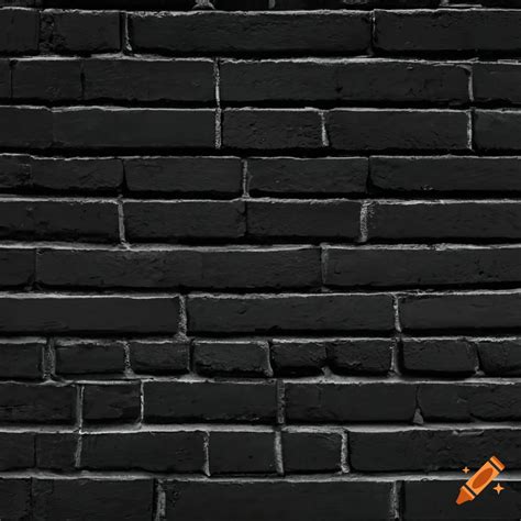 A Wall Of Black Bricks With A Geometric Pattern