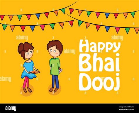 Bhai Dooj India Festival Background Stock Vector Image & Art - Alamy