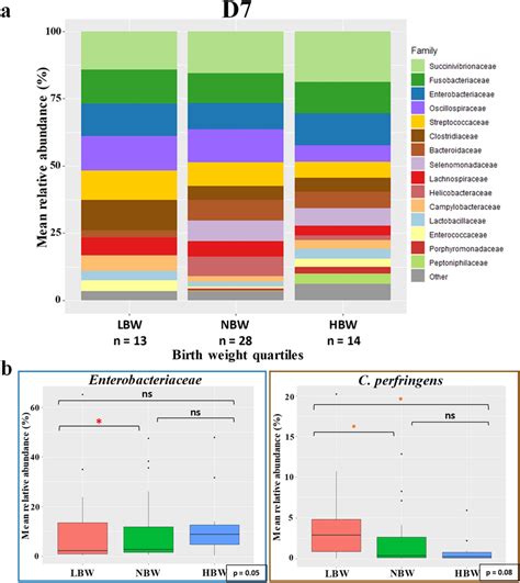 Taxa Relative Abundance At Day 7 N 55 Puppies A Stacked Bar Plot