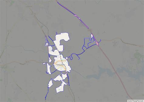 Map of Campobello town - Thong Thai Real