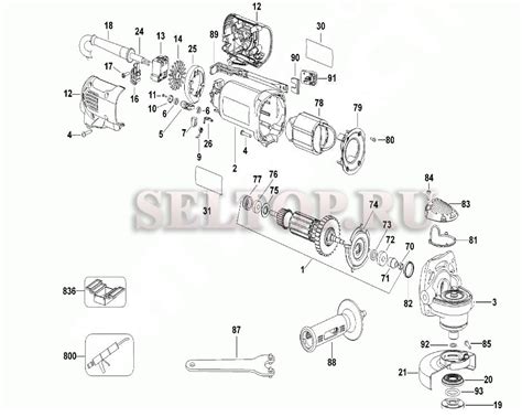 Запчасти для болгарки (ушм) Dewalt D28132C тип 1 | купить в Москве в ...