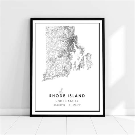 Rhode Island Print Etsy