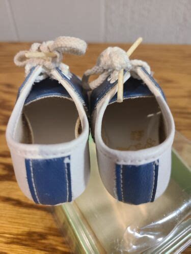 Baby Deer Boys Saddle Oxford Blue And White Shoes Preemie Baby Size 1 Ebay