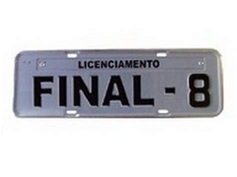 Licenciamento Outubro é o mês dos veículos placas de final 8