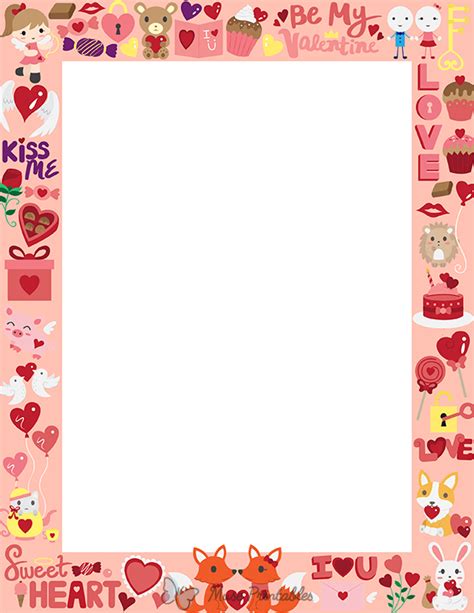 Valentines Day Page Border