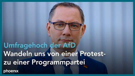 Phoenix Tagesgespr Ch Mit Tino Chrupalla Zum Umfragehoch Der Afd Am