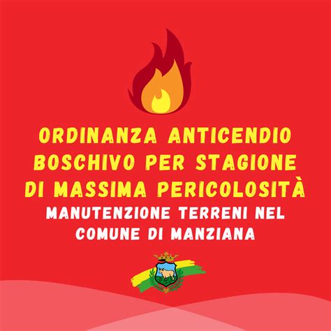 Ordinanza N Del Comune Di Manziana Comune Di Manziana