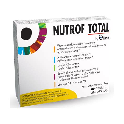 Nutrof Total Integratore Patologie Oculari 30 Capsule Top Farmacia