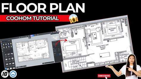 How To Draw A Floor Plan In Coohom Interior Design Coohom Tutorial For Beginner Youtube