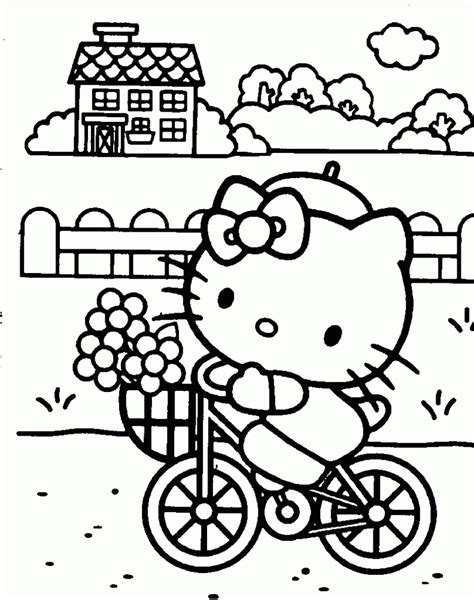 Hello Kitty Coloring Pages Clip Art Library