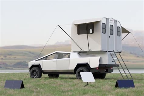 ellectric — World’s first folding camping cabin by Camp365 for Tesla ...