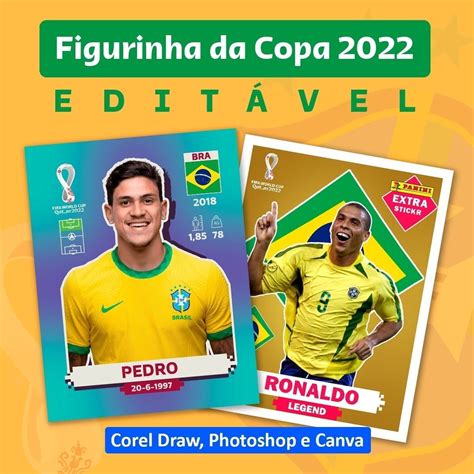 Arquivo Digital Figurinha Da Copa Canva Photoshop E Corel | Studios Cat
