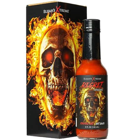 Elijah S Xtreme Regret Reserve Hot Sauce Carolina Reaper Trinidad Scorpion Oz Walmart