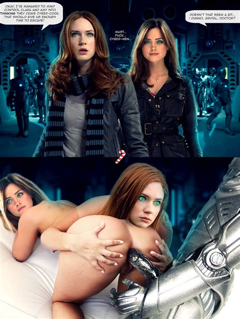 Post 1623931 Amy Pond Candycanefakes Clara Oswald Cyberman Doctor Who Fakes Jenna Louise