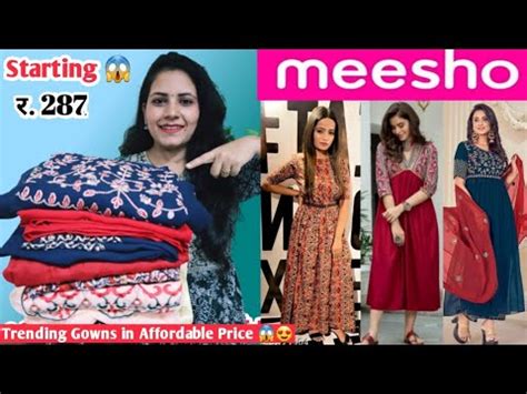 meesho maxi dress haul starting rs meesho party wear gown
